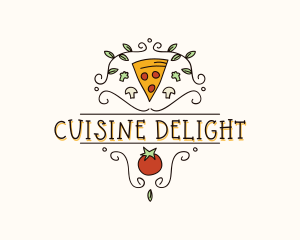 Gourmet Pizza Restaurant logo design