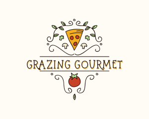 Gourmet Pizza Restaurant logo design