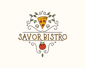 Gourmet Pizza Restaurant logo design