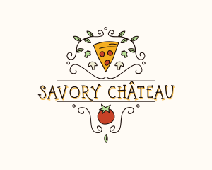 Gourmet Pizza Restaurant logo design