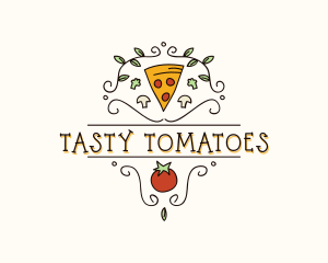 Gourmet Pizza Restaurant logo design