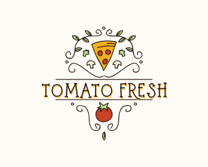 Gourmet Pizza Restaurant logo design