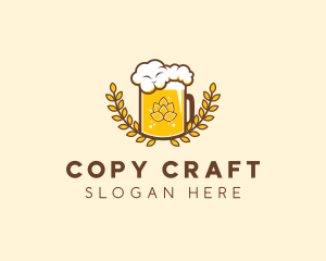 Wheat Craft Beer Froth  logo design