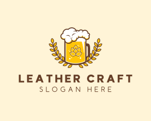 Wheat Craft Beer Froth  logo design