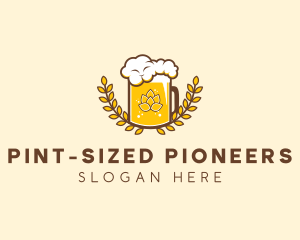 Wheat Craft Beer Froth  logo design