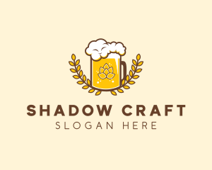 Wheat Craft Beer Froth  logo design