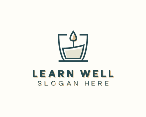 Wellness Candle Spa logo design