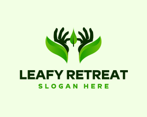 Hand Leaf Medicine logo design