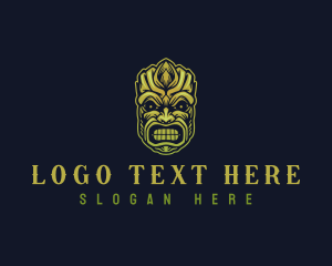 Traditional Tribal Mask logo
