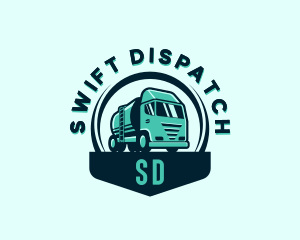 Construction Freight Truck logo design