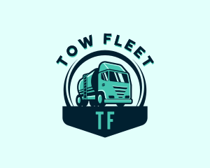 Construction Freight Truck logo design