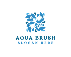 Wash Sanitation Cleaning logo design