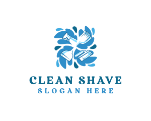 Wash Sanitation Cleaning logo design