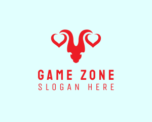 Valentines Day Horn logo