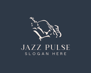 Jazz Saxophone Musician logo