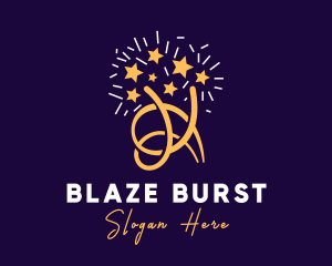 Star Firework Sparkle logo design