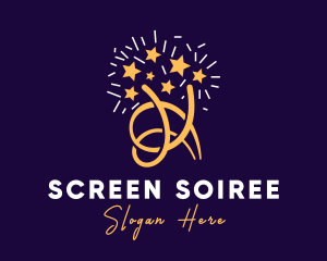 Star Firework Sparkle logo design