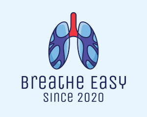 Respiratory Lung Organ logo design