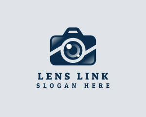 Camera Lens Media logo design