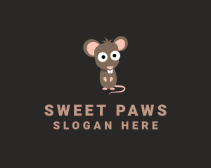 Cute Rodent Rat logo design