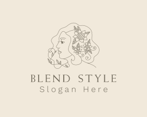 Floral Woman Styling logo design