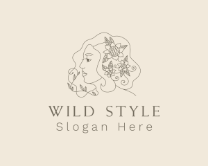 Floral Woman Styling logo design