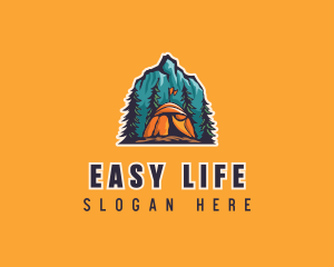 Mountain Explorer Campsite logo design