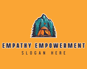 Mountain Explorer Campsite logo design