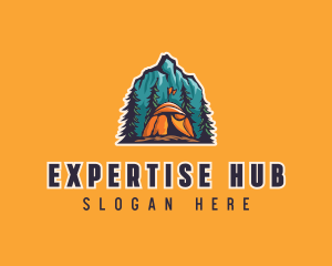 Mountain Explorer Campsite logo design