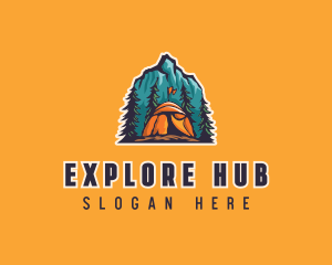 Mountain Explorer Campsite logo design