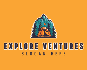 Mountain Explorer Campsite logo design