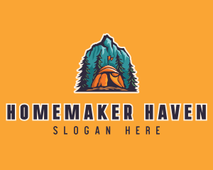 Mountain Explorer Campsite logo design