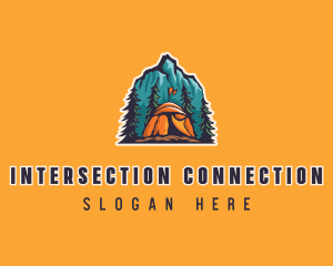 Mountain Explorer Campsite logo design