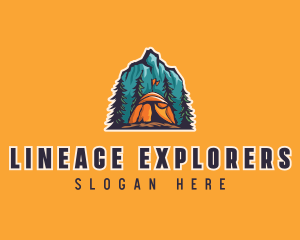 Mountain Explorer Campsite logo design