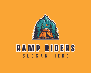 Mountain Explorer Campsite logo design