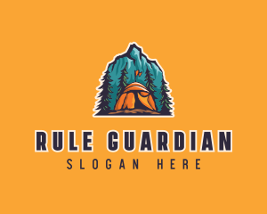 Mountain Explorer Campsite logo design