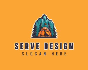 Mountain Explorer Campsite logo design