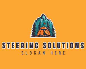 Mountain Explorer Campsite logo design