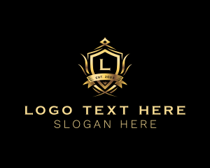 Sovereign - Royal Ornament Shield logo design