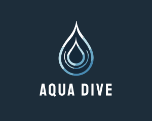 Aqua Water Droplet logo design