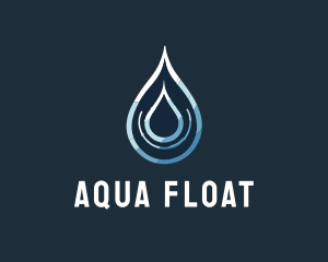 Aqua Water Droplet logo design