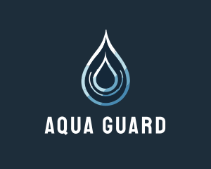 Aqua Water Droplet logo design