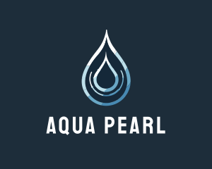 Aqua Water Droplet logo design