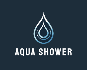 Aqua Water Droplet logo design