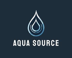 Aqua Water Droplet logo design