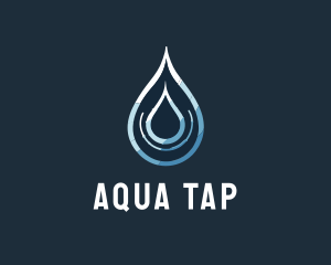 Aqua Water Droplet logo design