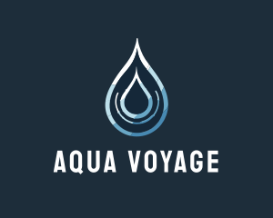 Aqua Water Droplet logo design