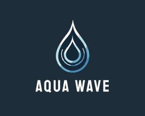 Aqua Water Droplet logo design