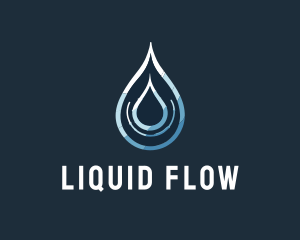 Aqua Water Droplet logo design