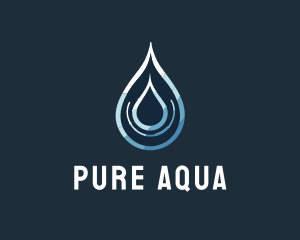 Aqua Water Droplet logo design